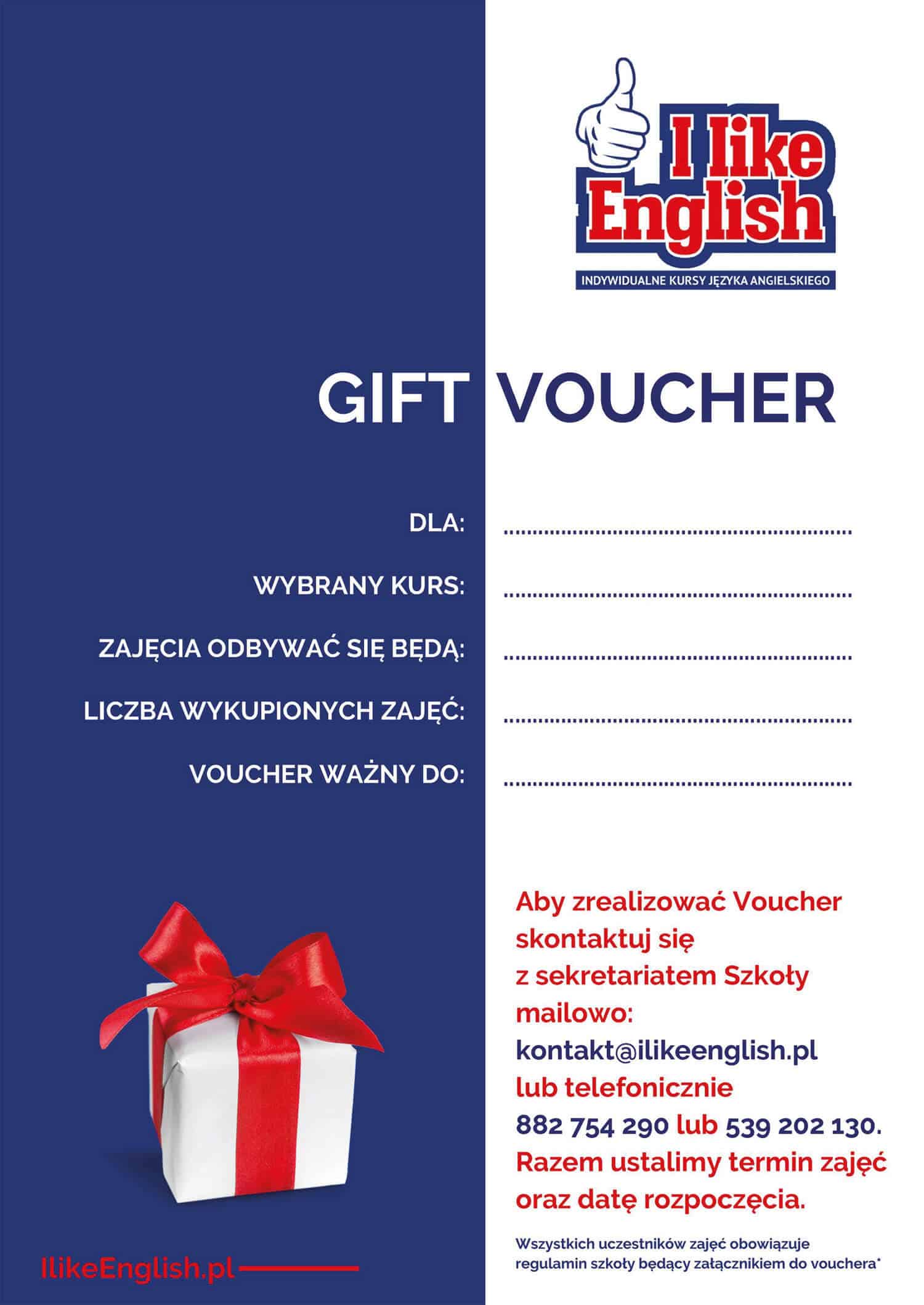 gift voucher prezent